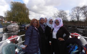 All smiles during the boat trip