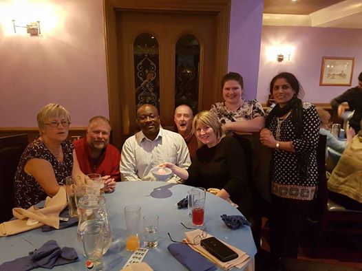 The Leicester Novus table at the Oadby Curry Night