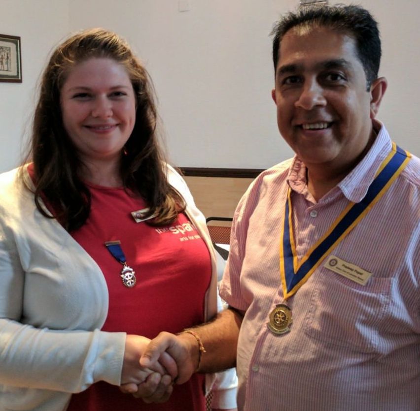 Outgoing President Gemma Kiddy with Incoming President Pradeep