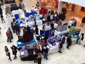 Young Enterprise will hold a trade fair at High Cross, Leicester, on February 25, 2018. This photo shows the same event held there in 2013