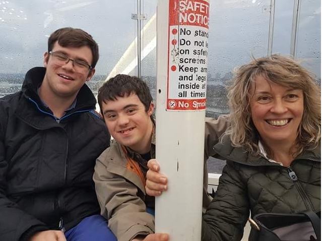 Alex, Tom and Caroline on the Big Wheel