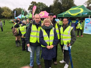 The four Novus Rotarians ready to marshal the hugely-successful Memory Walk