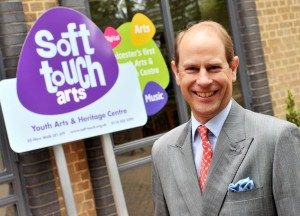 Prince Edward opening the Soft Touch Arts building in 2016