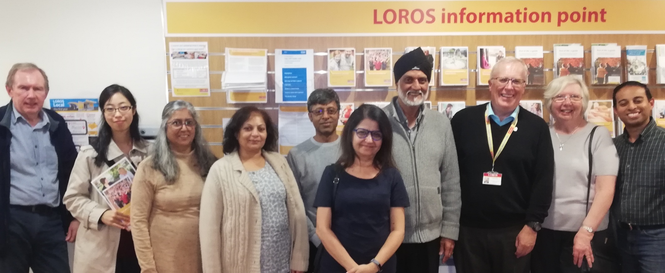 LOROS visitors with their guide, Adrian Walker